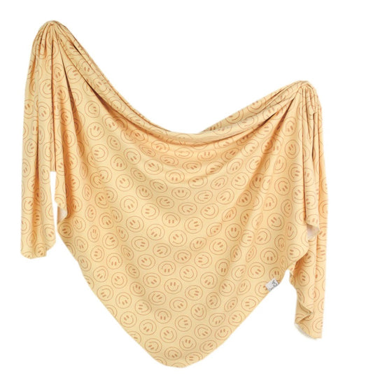 Copper Pearl Knit Swaddle Blanket - Vance