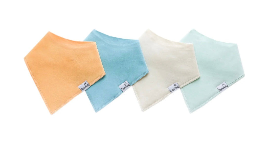 Copper Pearl Bandana Bib Set (4-pack) - Bennie