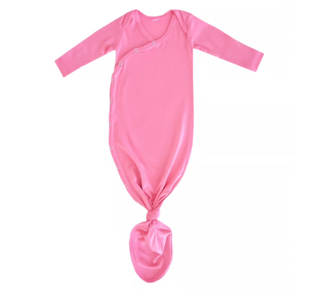 Copper Pearl Knotted Gown - Flamingo