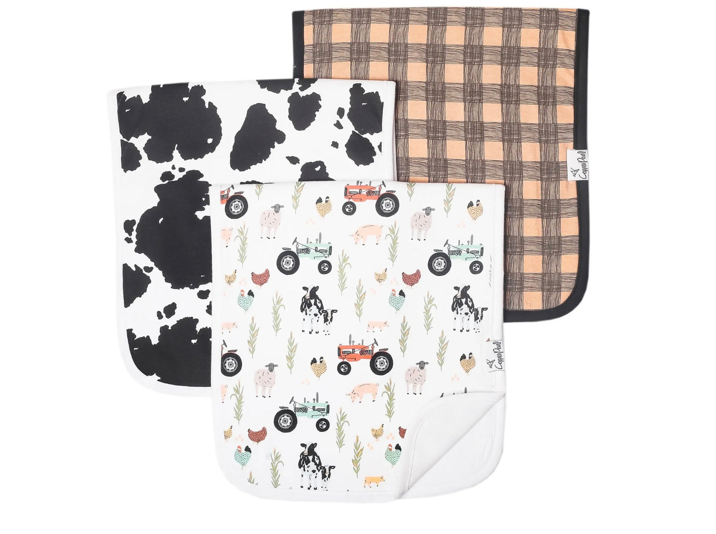 Copper Pearl Burp Cloth Set (3-pack) - Jo