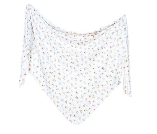 Copper Pearl Knit Swaddle Blanket - Eloise