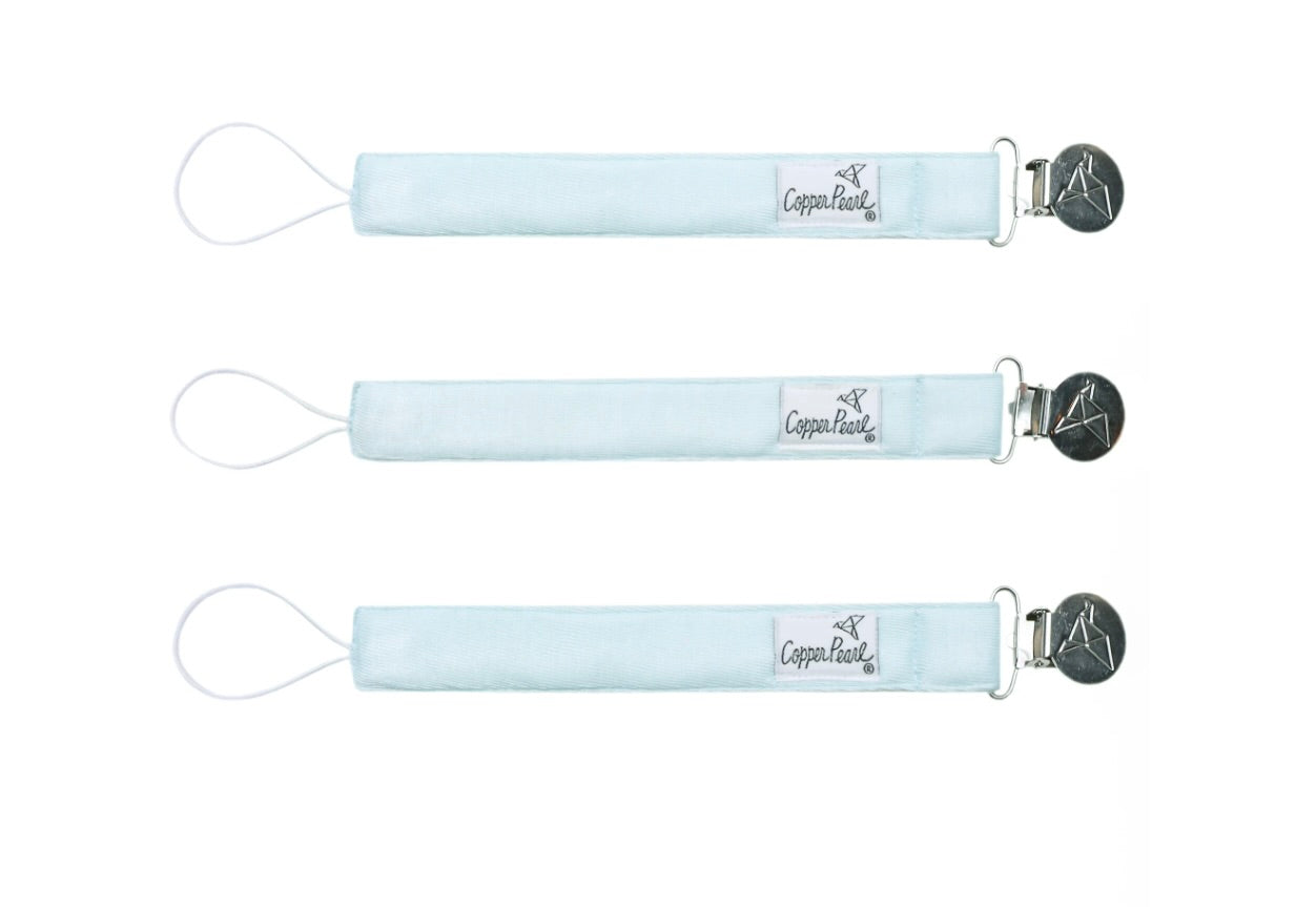 Copper Pearl Binky Clips (Set of 3) - Air