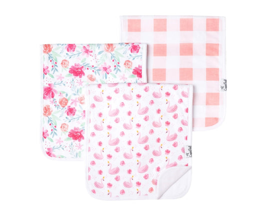 Copper Pearl Burp Cloth Set (3-pack) - June