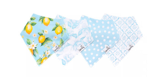 Copper Pearl Bandana Bib Set (4-pack) - Melody