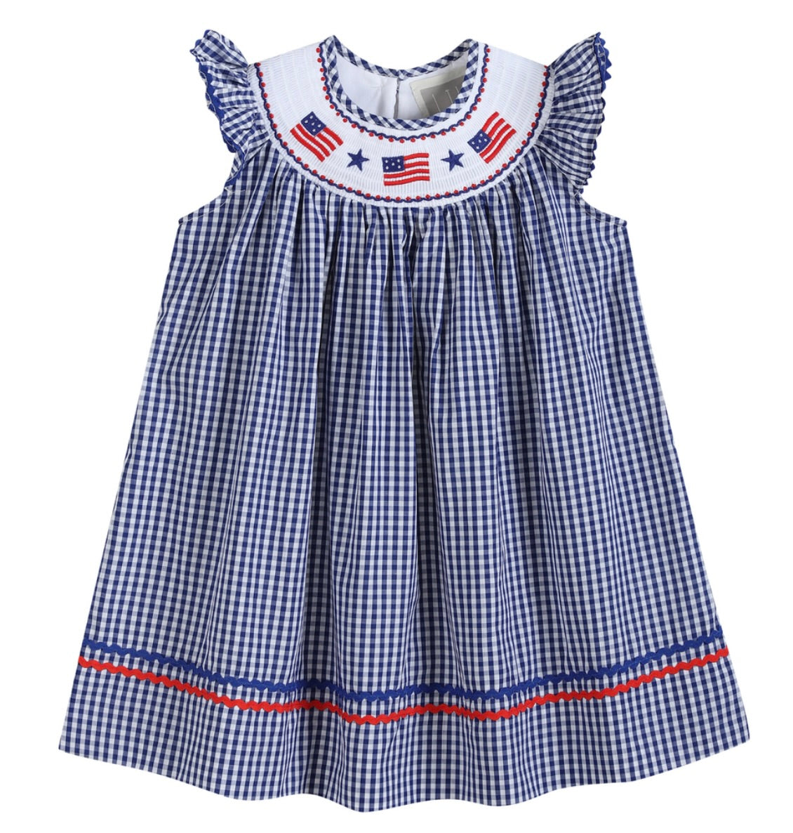 American Flag Smocked Dress