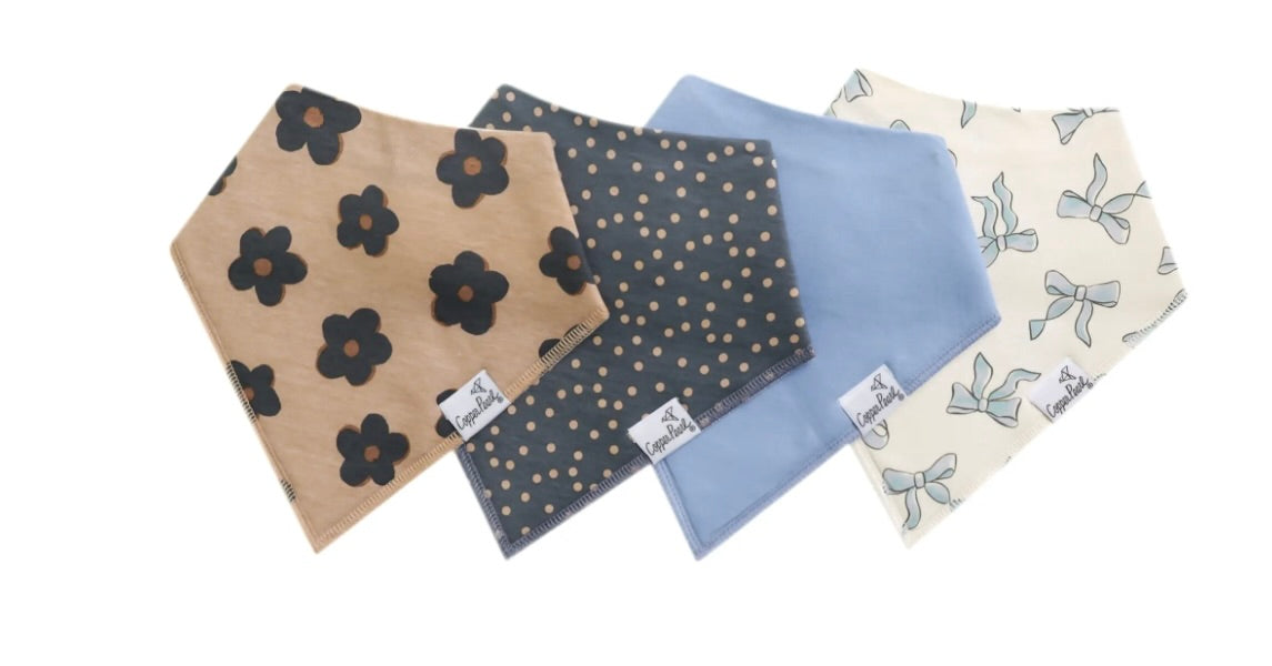 Copper Pearl Bandana Bib Set (4-pack)