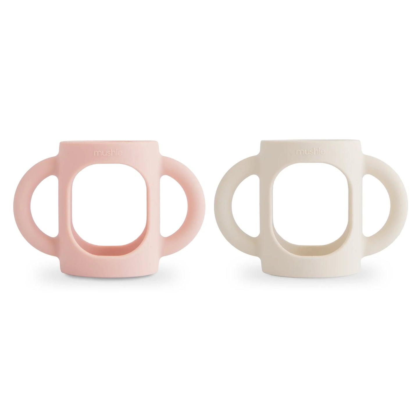 Silicone Bottle Handles - Blush/Shifting Sand