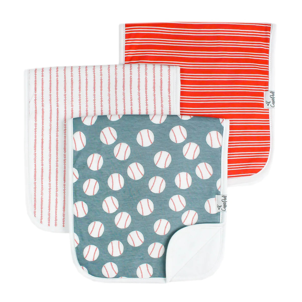 Copper Pearl Burp Cloth Set (3-pack)