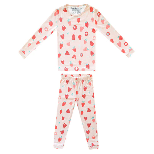 Long Sleeve PJ Set - Strawberry