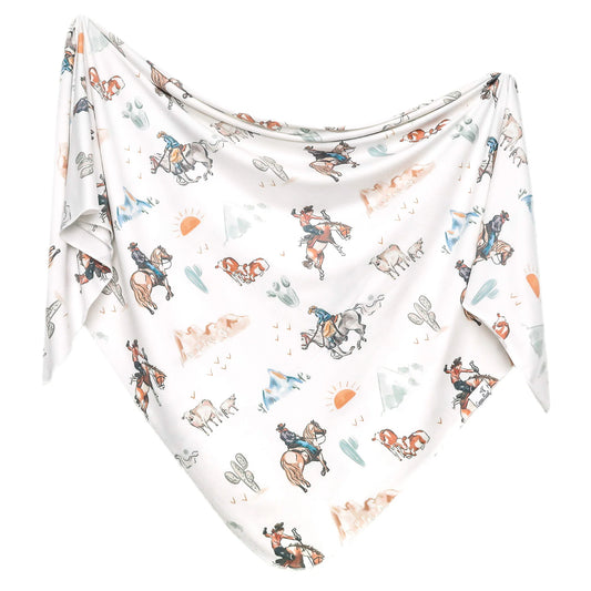 Copper Pearl Knit Swaddle Blanket - Boone