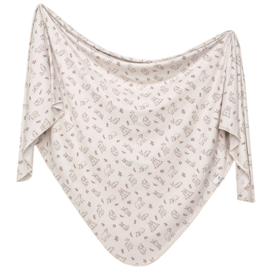 Copper Pearl Knit Swaddle Blanket - Dylan