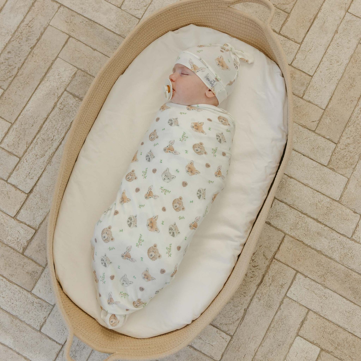 Copper Pearl Knit Swaddle Blanket - Wilder