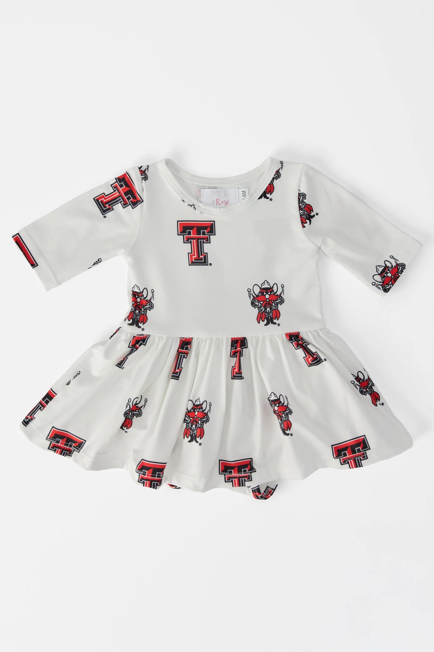 Texas Tech White Twirl Bodysuit