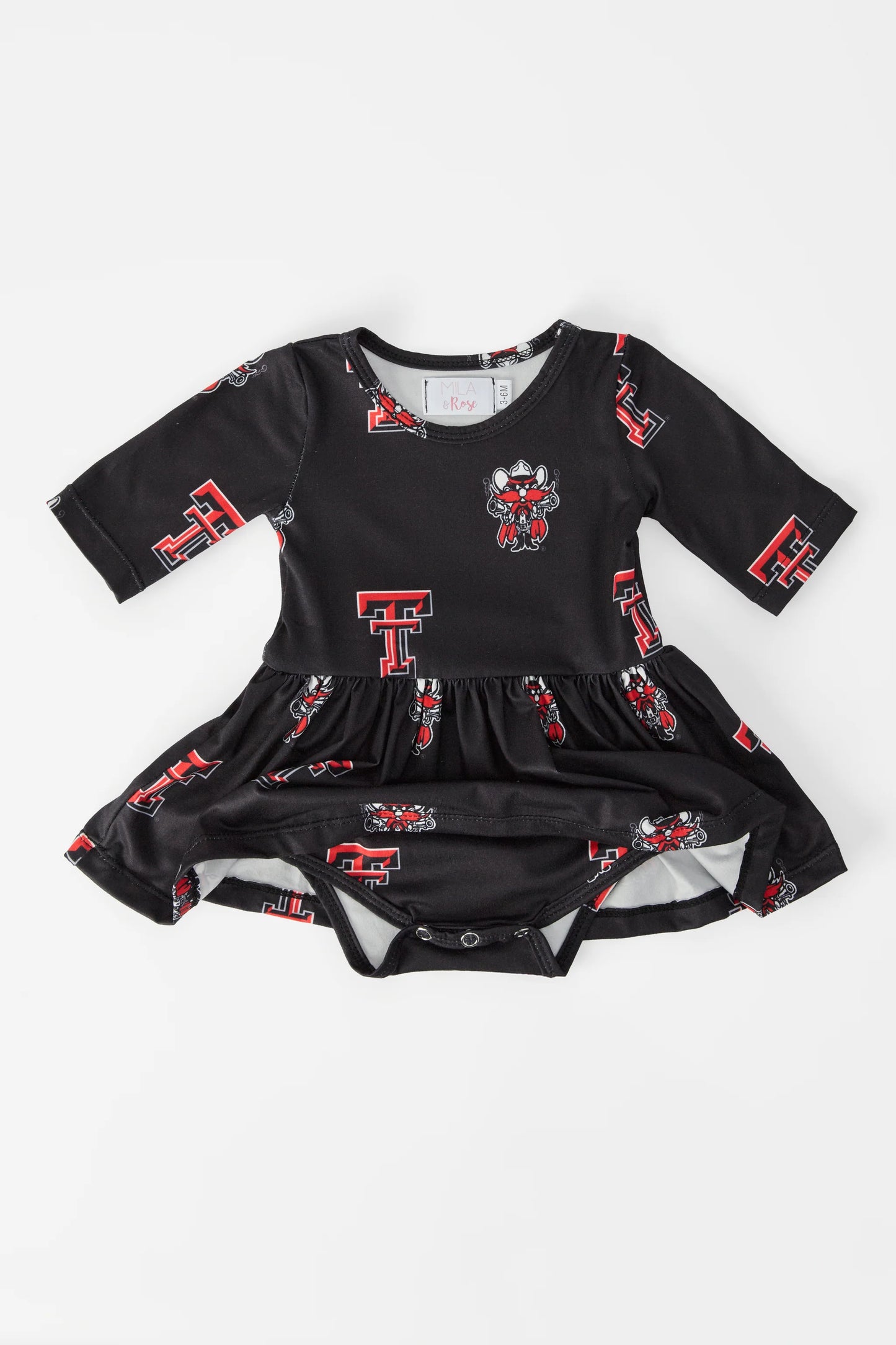 Texas Tech Black Twirl Bodysuit