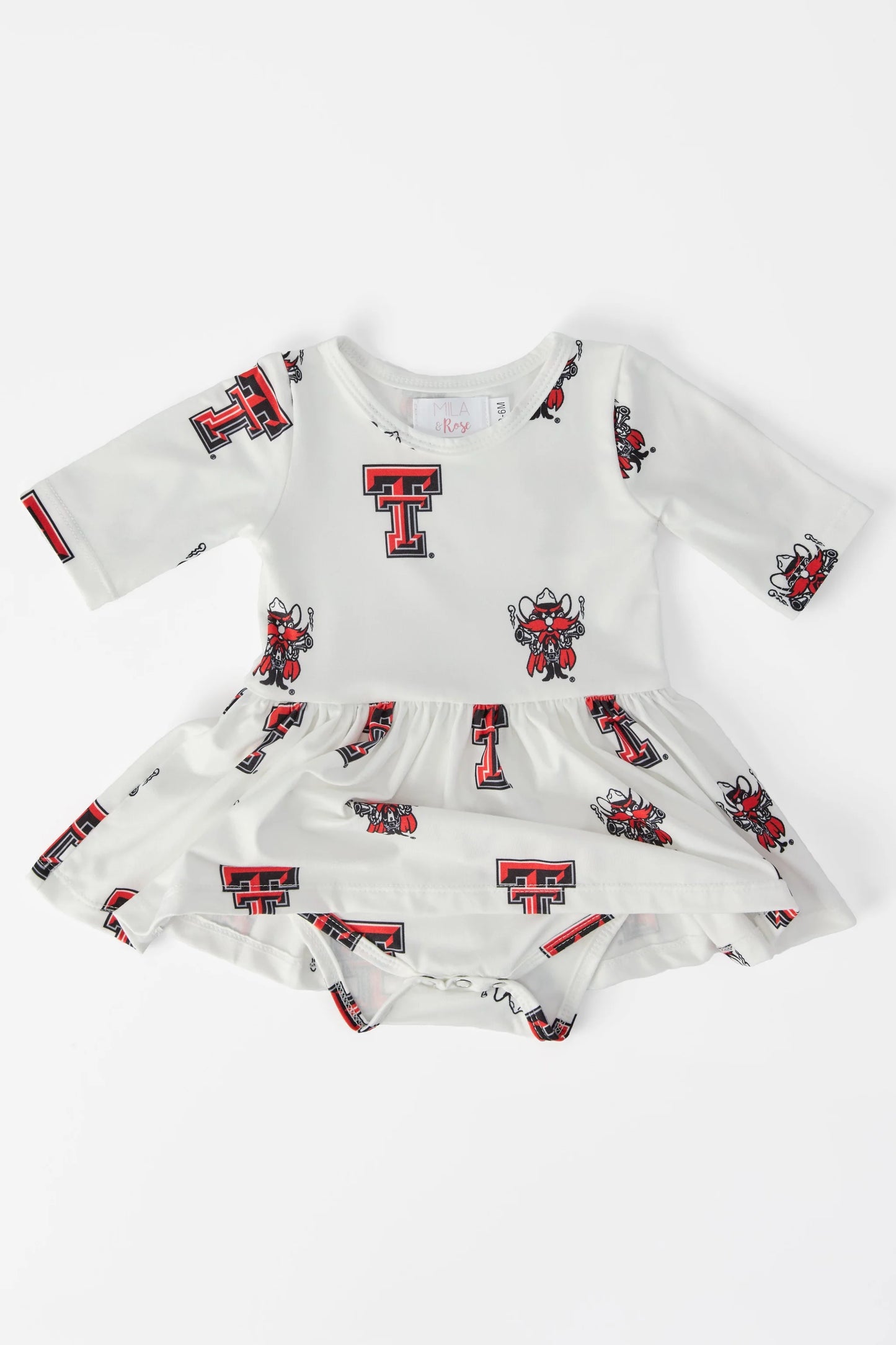 Texas Tech White Twirl Bodysuit