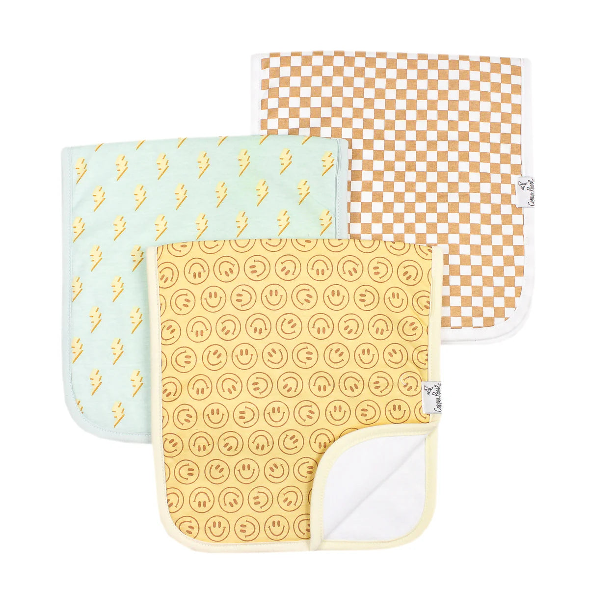 Copper Pearl Burp Cloth Set (3-pack) - Vance