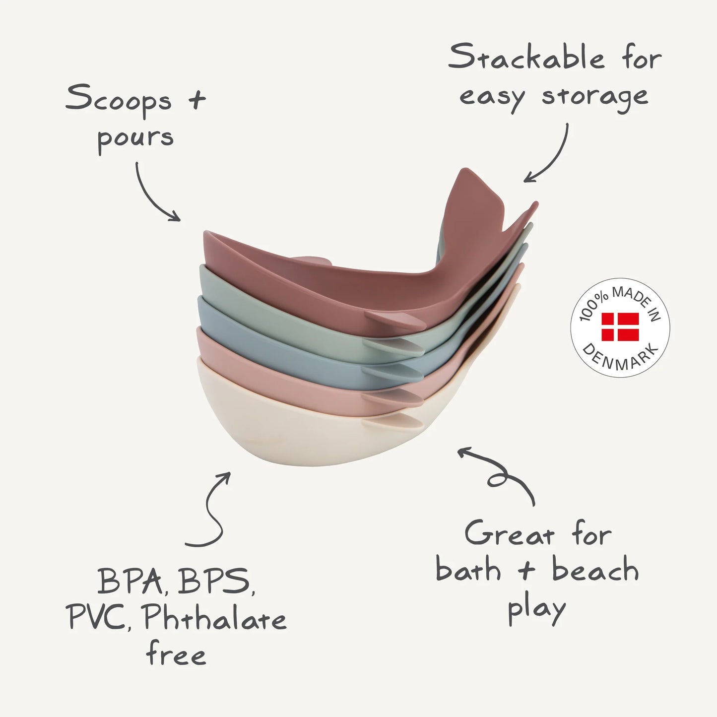 Whale Bath Stackers - Original