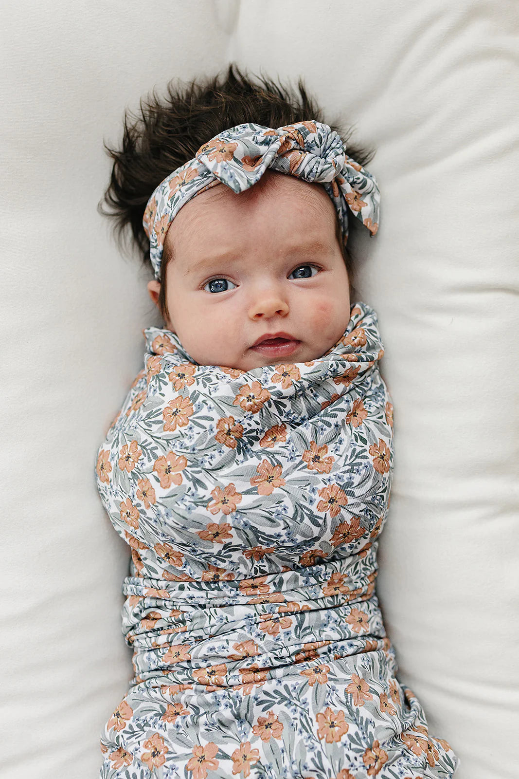 Dainty Meadow Stretch Swaddle Blanket