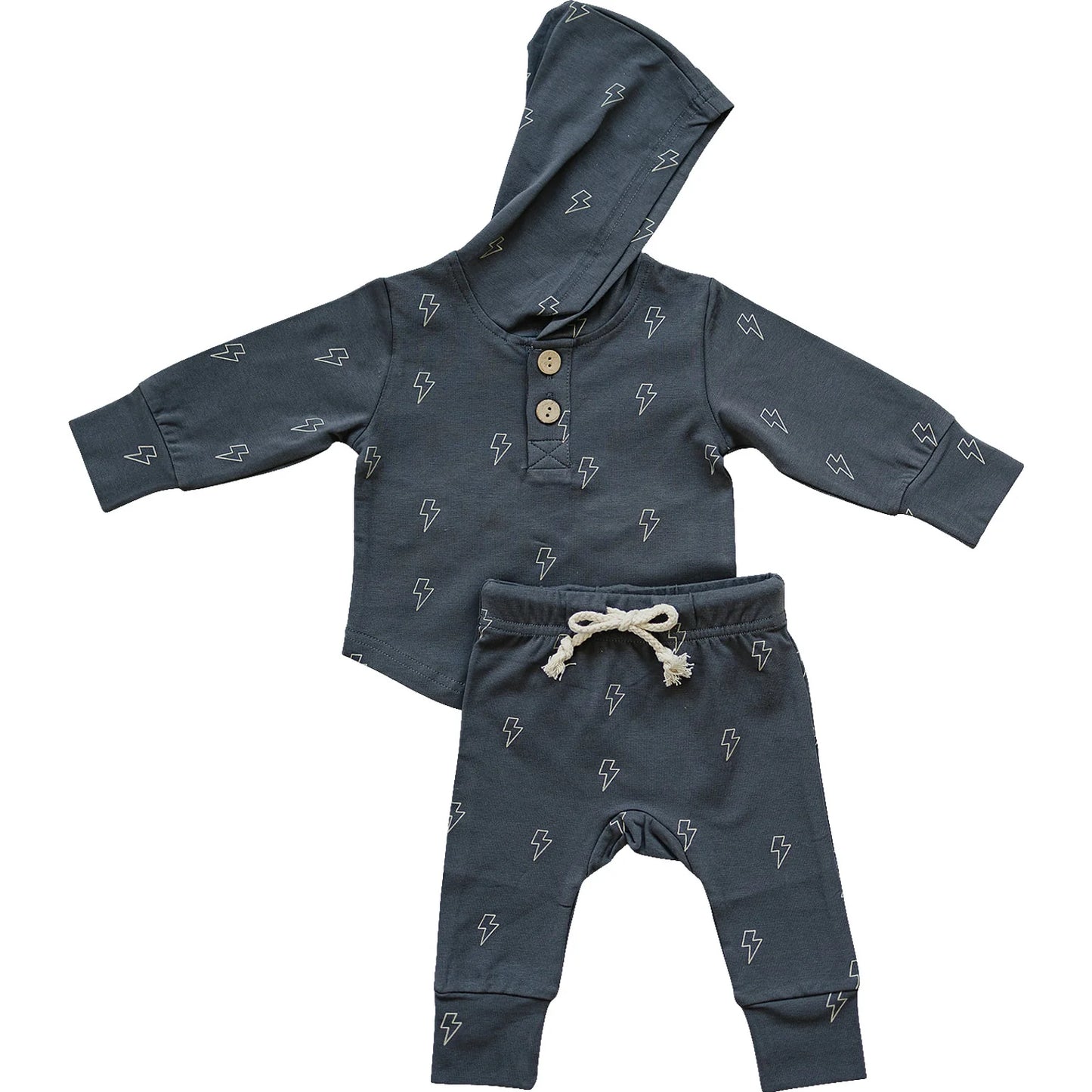 Lightning Bolt Hooded Set