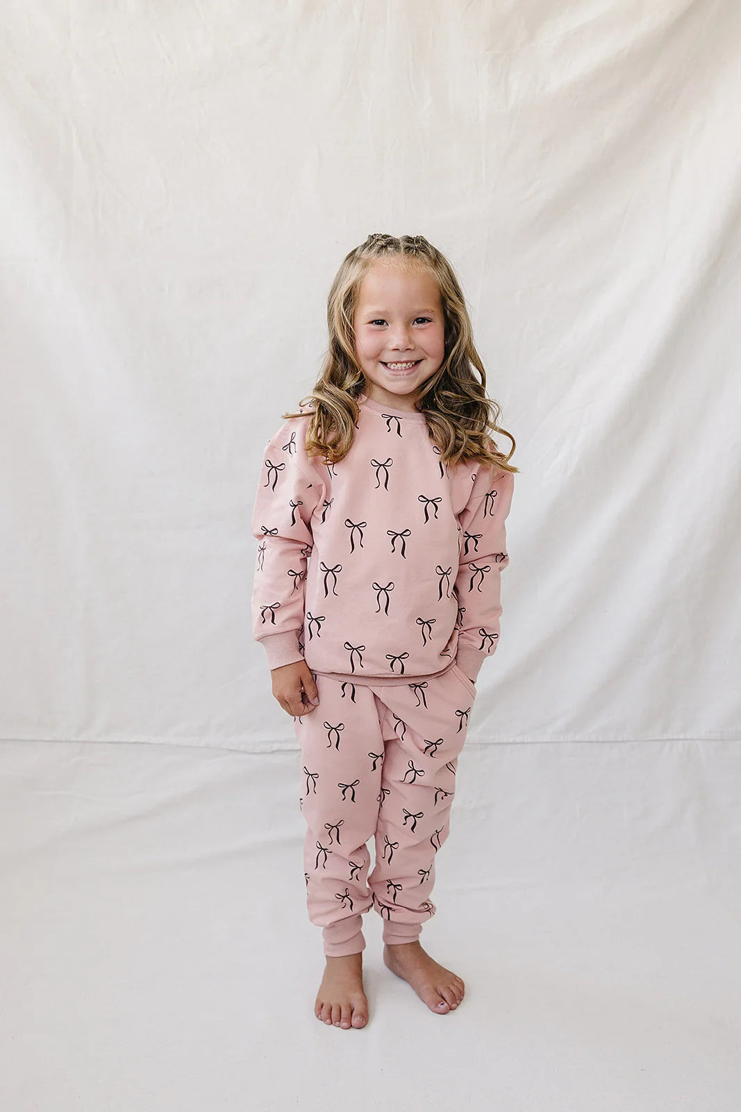 Blush Bows French Terry Set