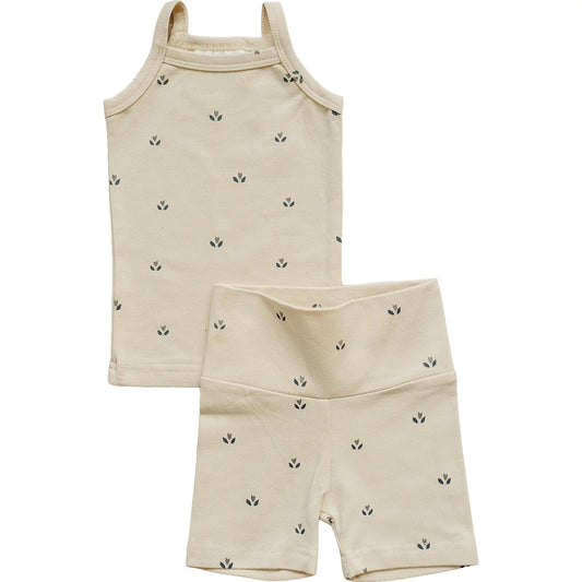 Cream Tulips Short Set