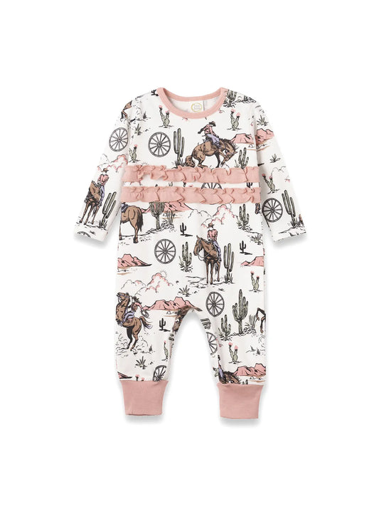 Baby Girl's On The Range Romper