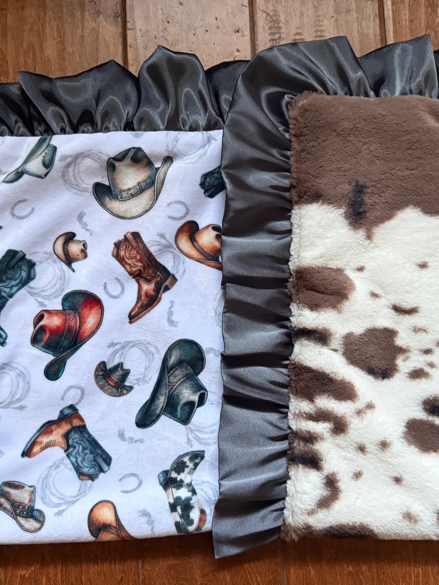 The Okay Corral Receiving Blanket