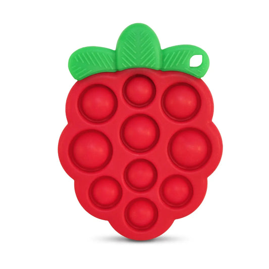 RazBerry Pop Silicone Teether Sensory Toy