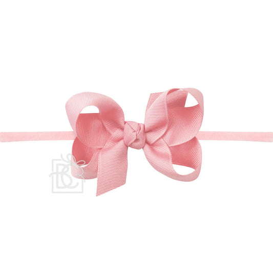 3.5" Headband w/Bow - pink