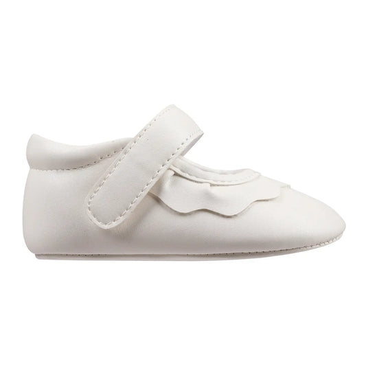 Amina Crib Shoe White