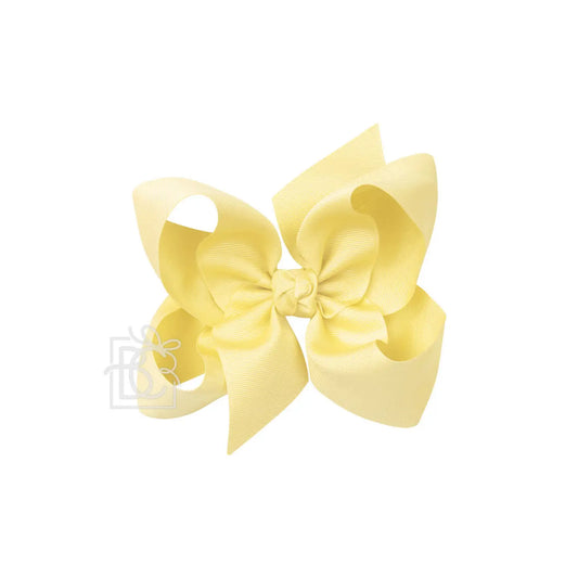 6.5" Light Yellow Grosgrain Bow