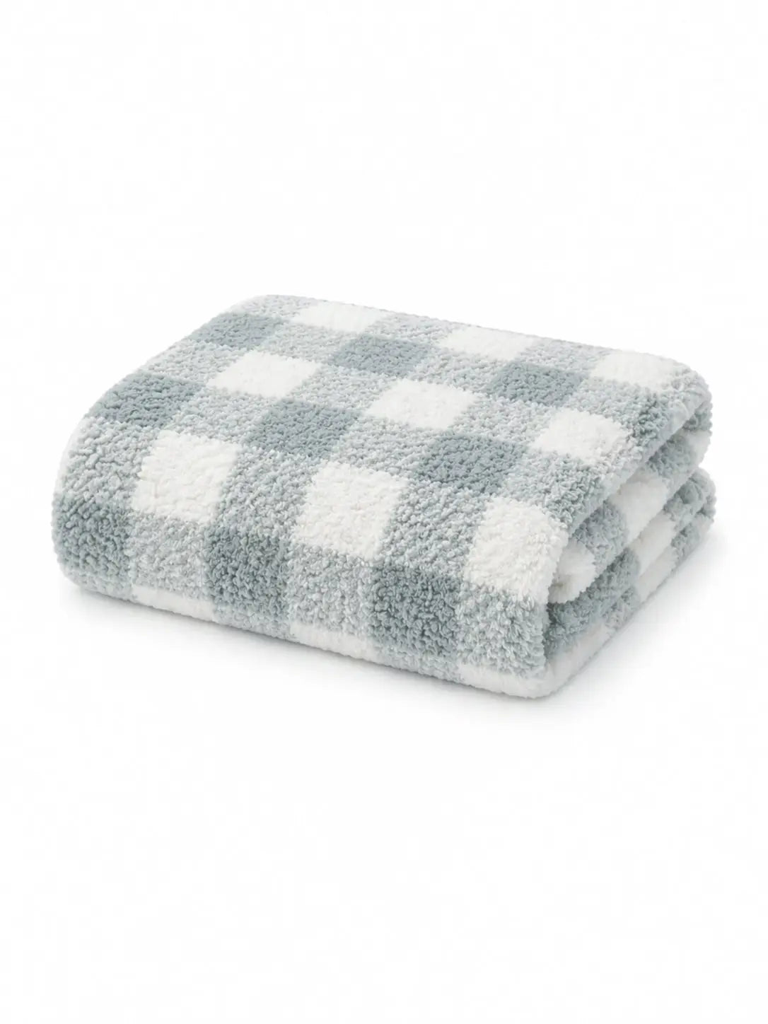 Phufy Bliss Gingham Blanket - Soft Green