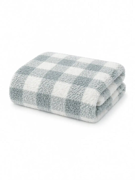 Phufy Bliss Gingham Blanket - Soft Green