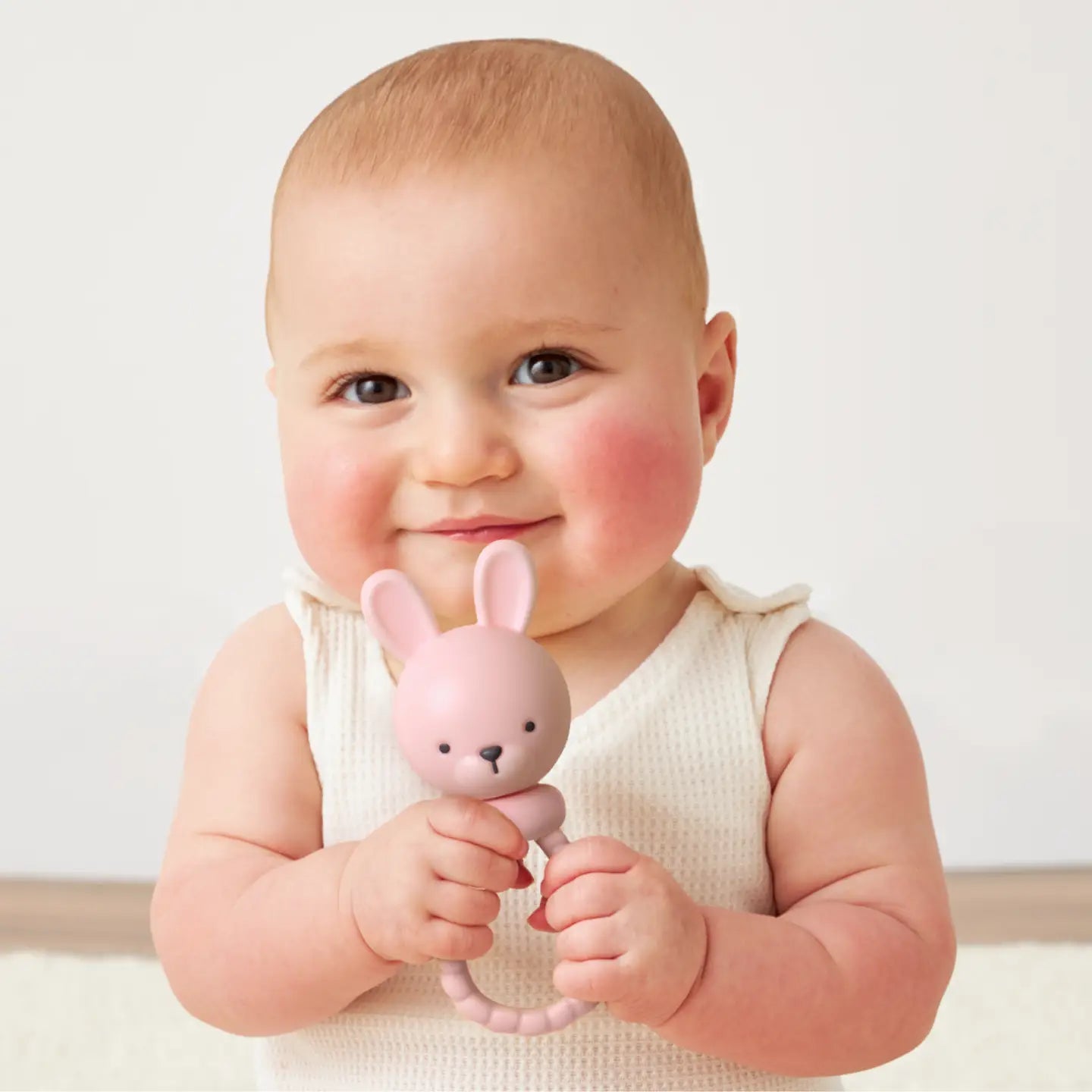 Pink Bunny Sweetie Rattle