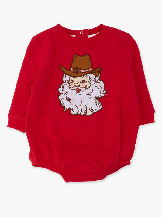 Giddy Up Santa Bubble Romper