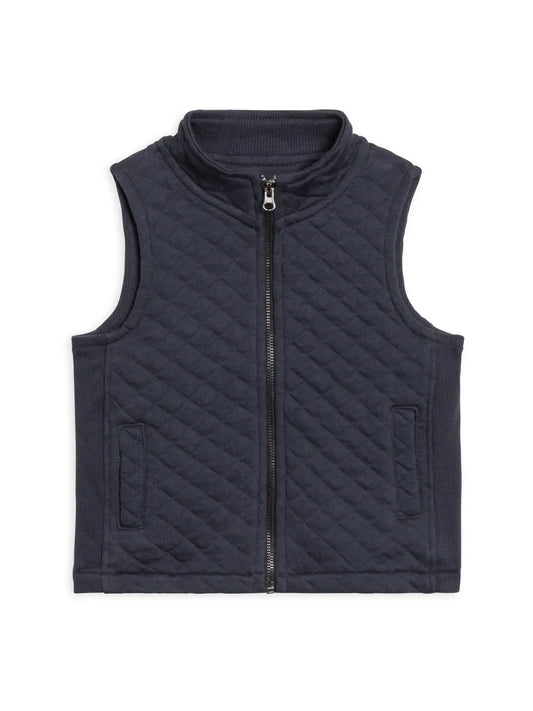 Hudson Quilted Vest - Navy