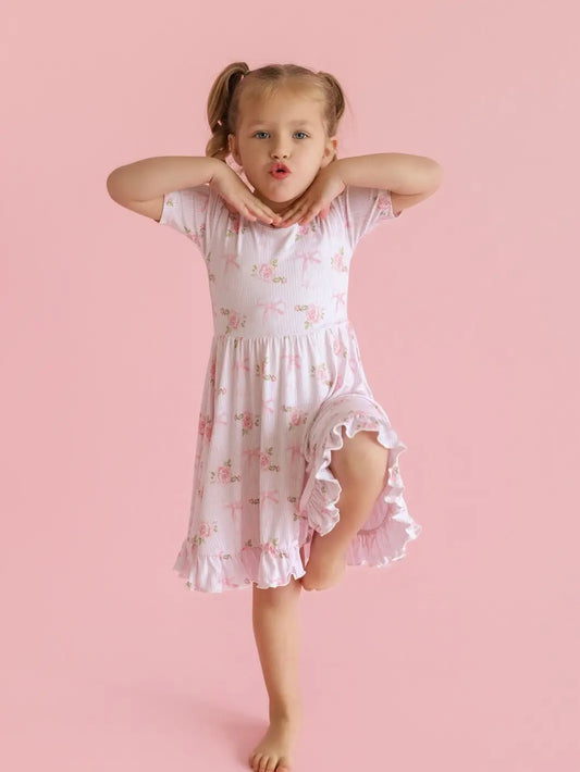 Bloom & Bow Ruffle Dress