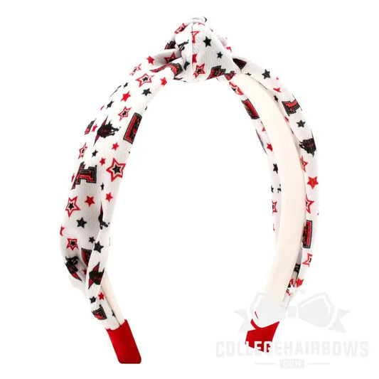 Texas Tech Star Print Knotted Headband