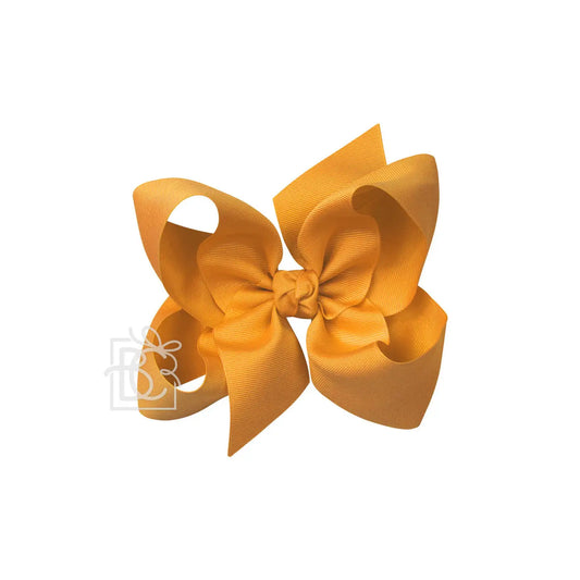 6.5" Old Gold Grosgrain Bow