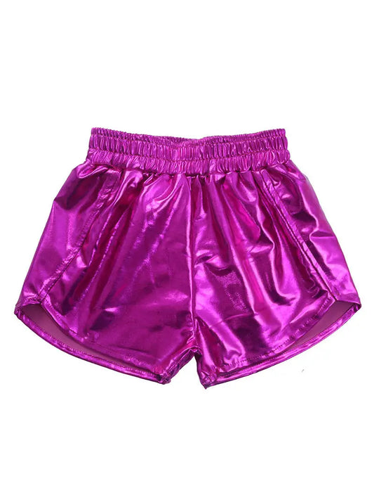 Metallic Shorts - Hot Pink