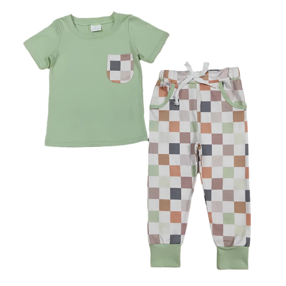 Checkered Jogger Set