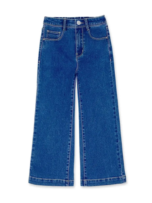Wide Leg Denim Jeans - Medium Wash