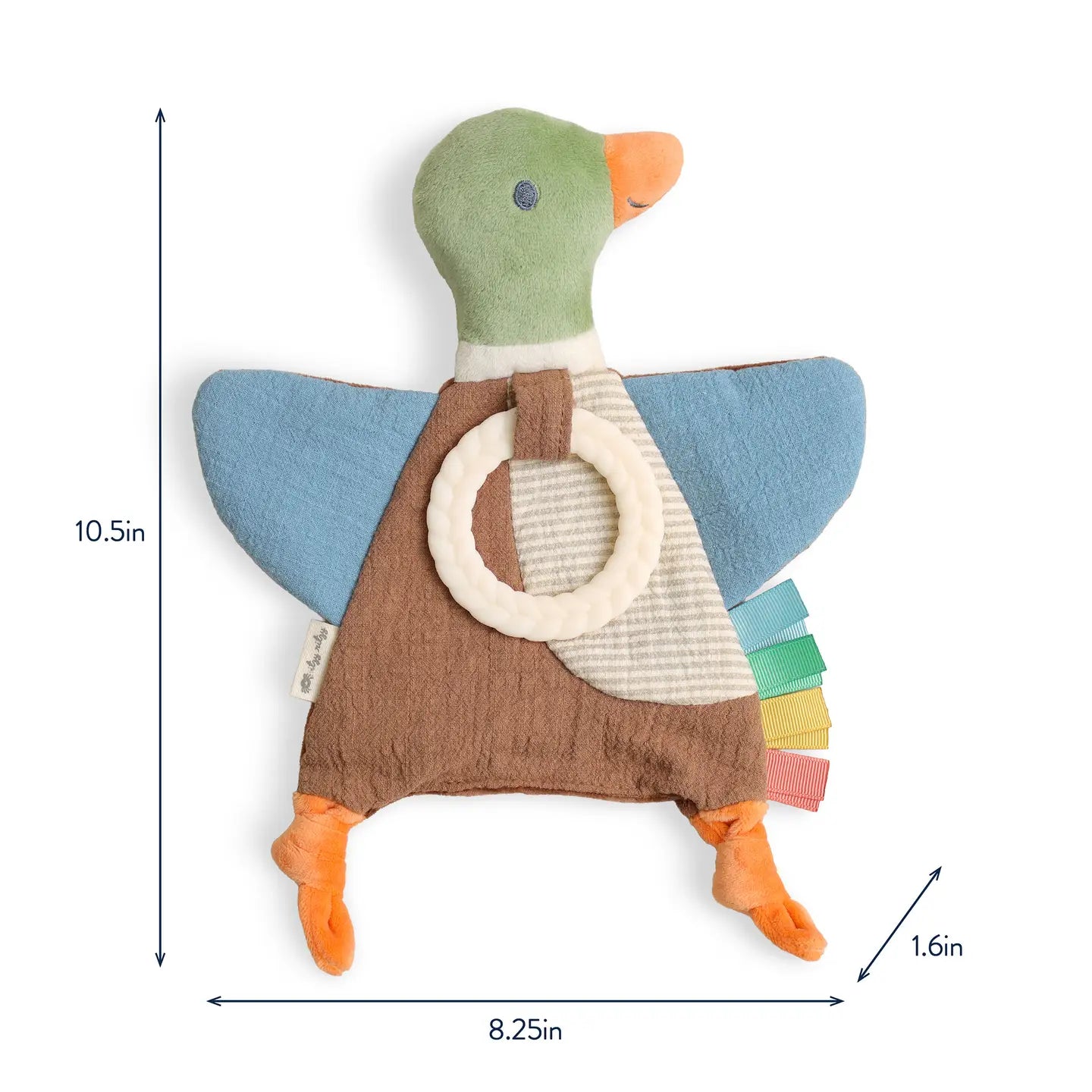Mallard Duck Bitzy Crinkle Lovey