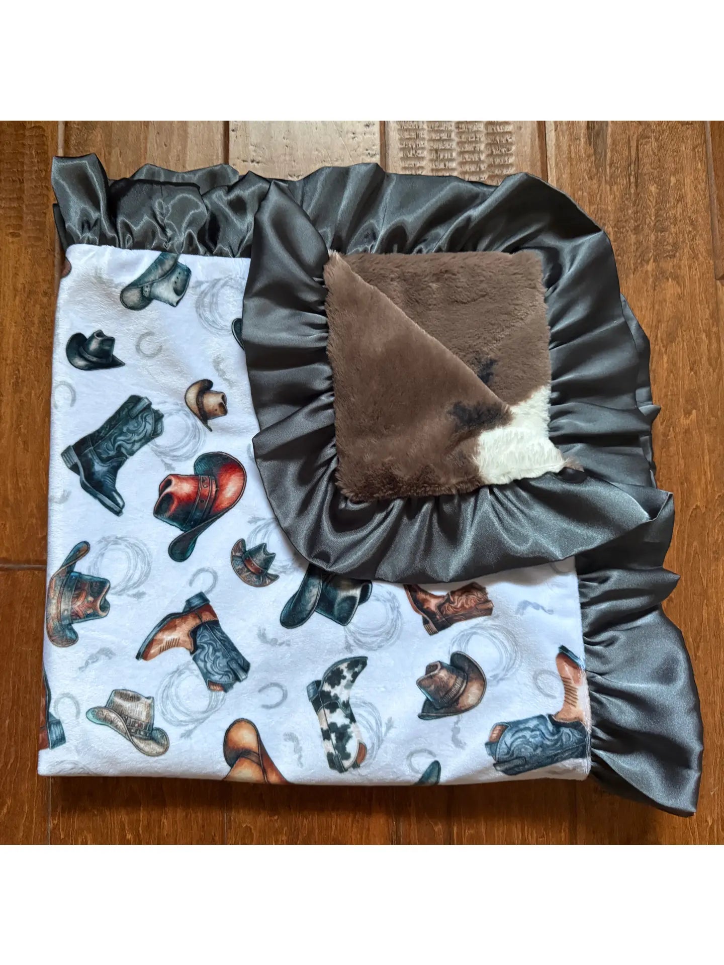 The Okay Corral Receiving Blanket