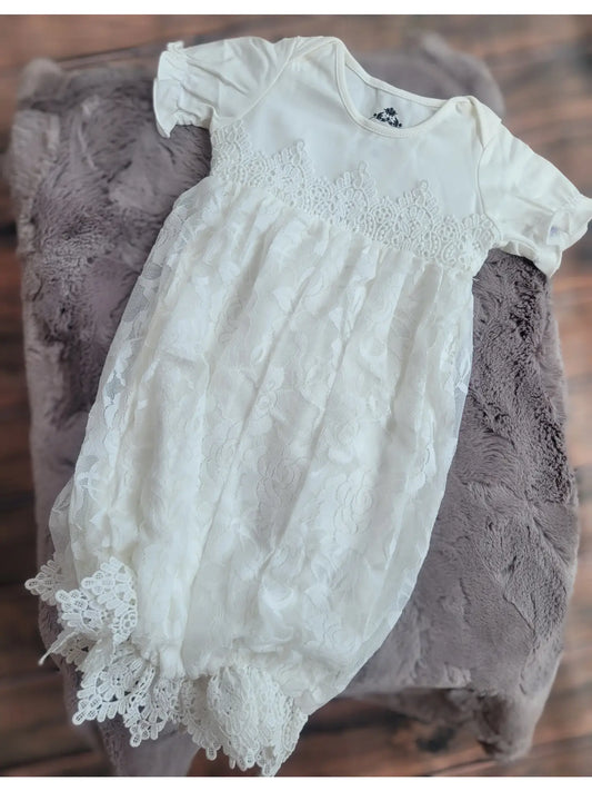 Bubble Sack Gown - Cream