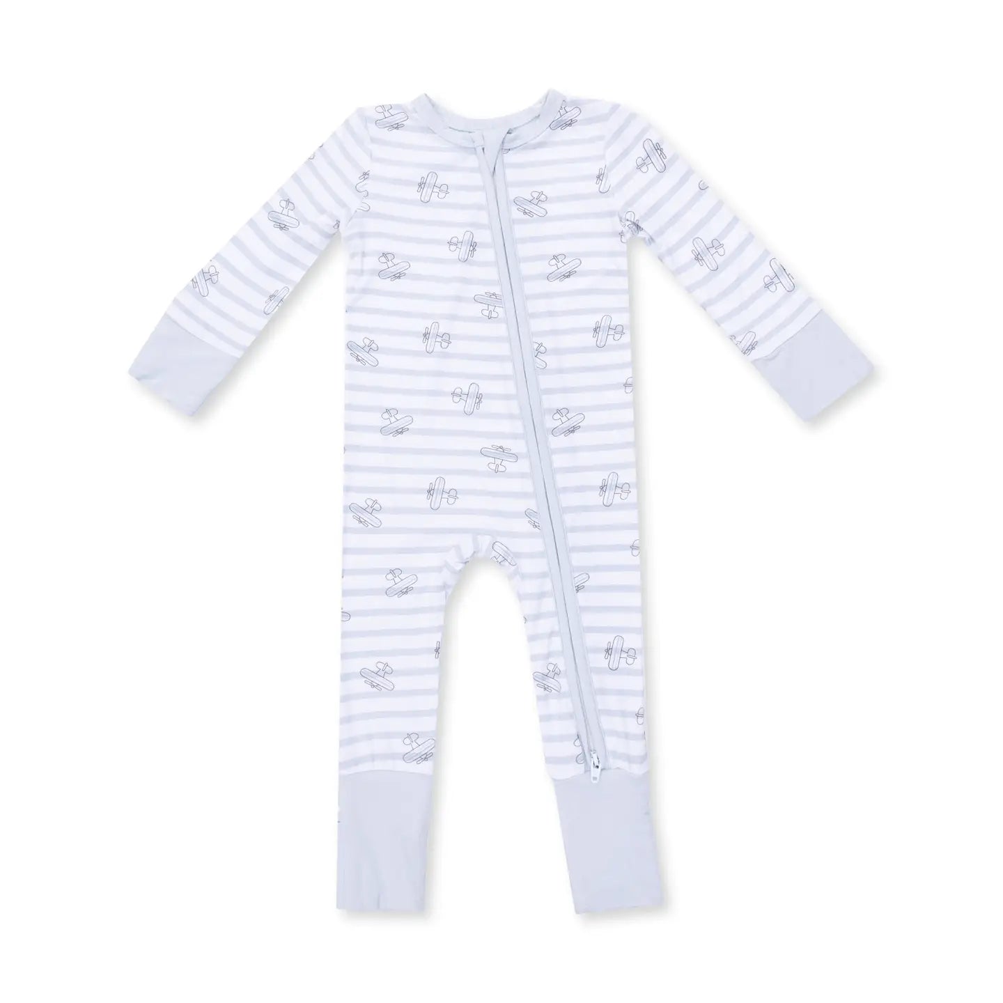 Airplane Stripe Convertible Romper