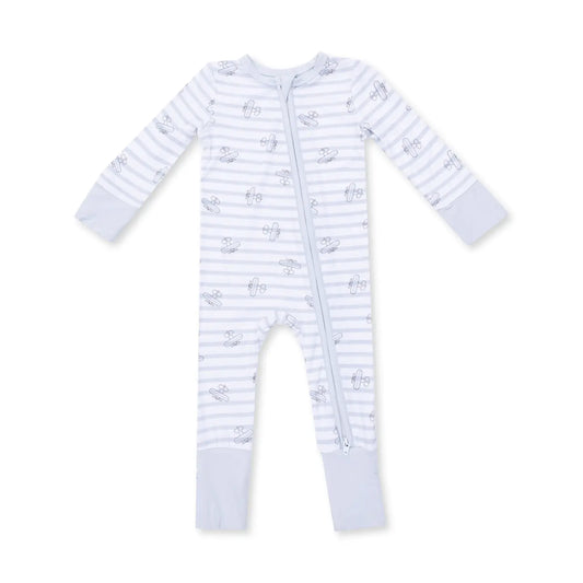 Airplane Stripe Convertible Romper