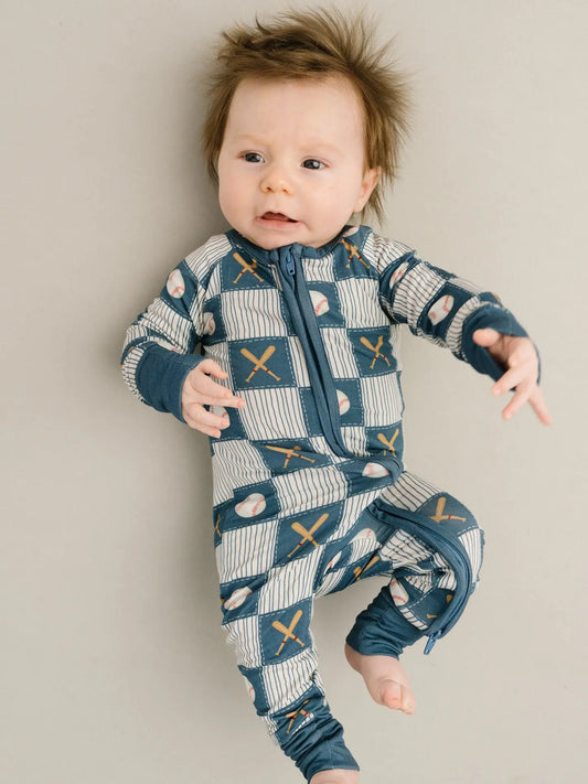 Baseball Patchwork Bamboo Sleeper