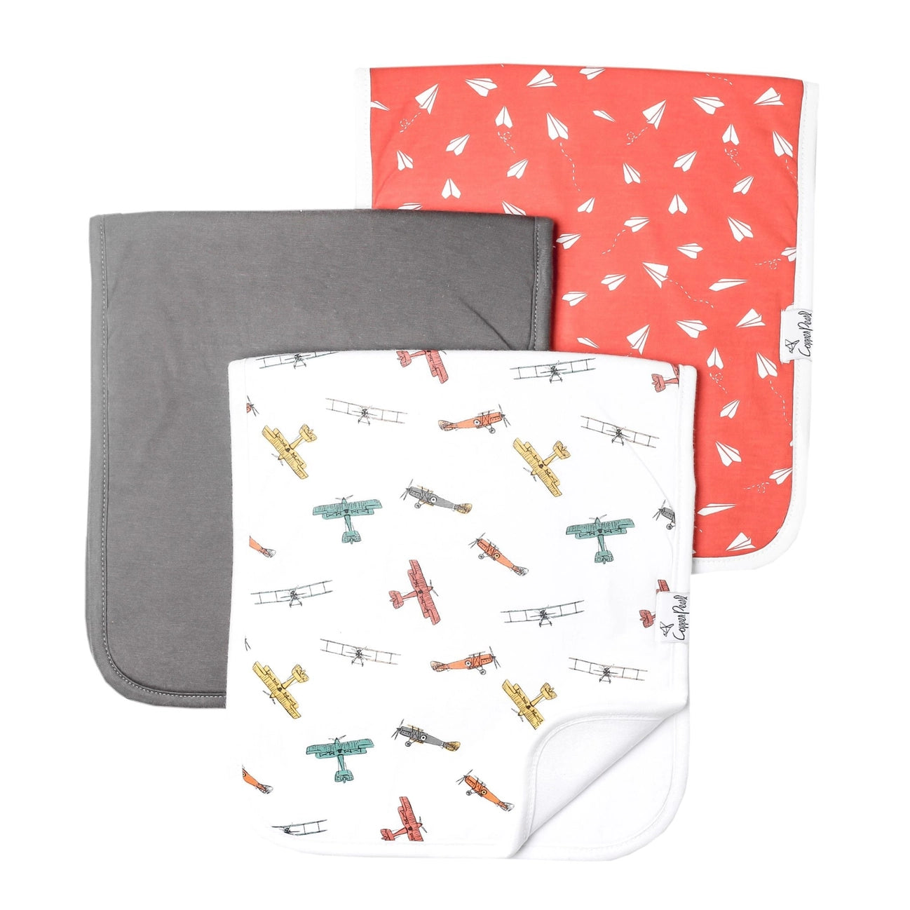 Copper Pearl Burp Cloth Set (3-pack) - Ace