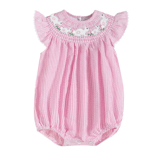 Running Bunnies Smocked Romper